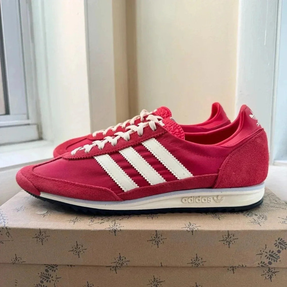 NWT Adidas Originals SL 72 Sneaker Shoes Women's in Red Scarlet White SL72 - Picture 11 of 11